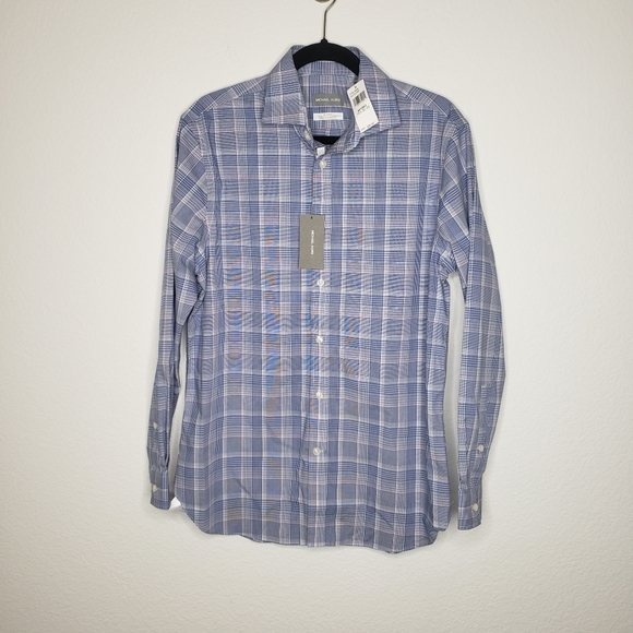 michael kors slim fit stretch shirt